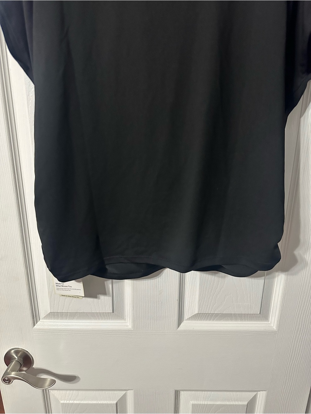NWT Women's Halara Black Wrap-Style Drape Top - Picture 9 of 14